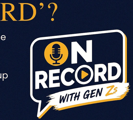 On Record with Gen Zs badge